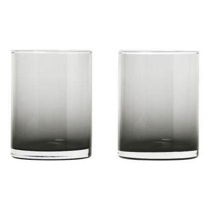Sklenice na vodu MERA 220 ml, sada 2 ks, kouřová, sklo, Blomus
