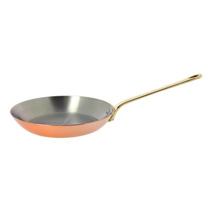 Měděná pánev s bronzovou rukojetí O 24 cm Inocuivre de Buyer