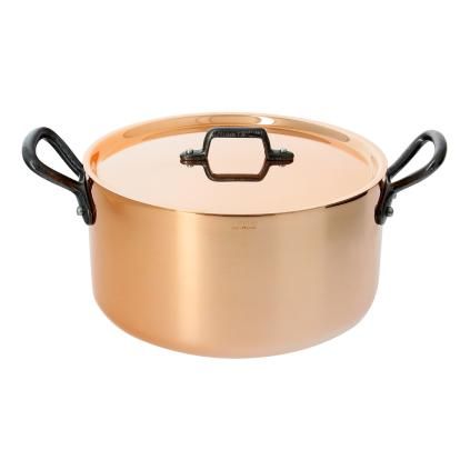 Hrnec INOCUIVRE 20 cm, s litinovými uchy, měď, de Buyer