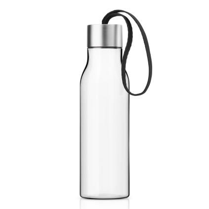 Láhev na vodu 500 ml, černý řemínek, Eva Solo
