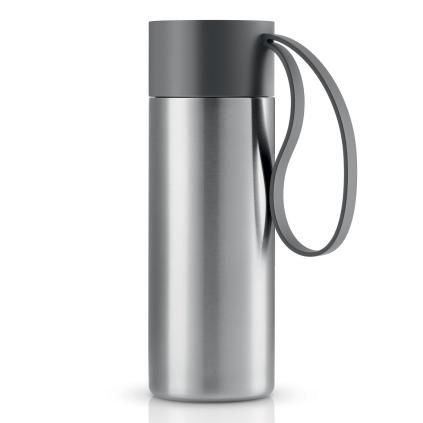 Termohrnek TO GO  350 ml, šedý uzávěr, nerez, Eva Solo