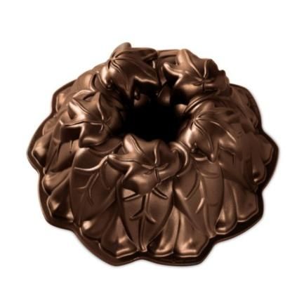 Forma na bábovku, listy vinné révy, bronzová, Nordic Ware