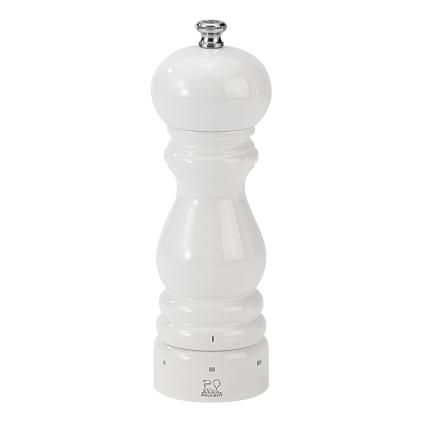 Mlýnek na pepř bíle lakované bukové dřevo 18 cm PARIS uSelect Peugeot