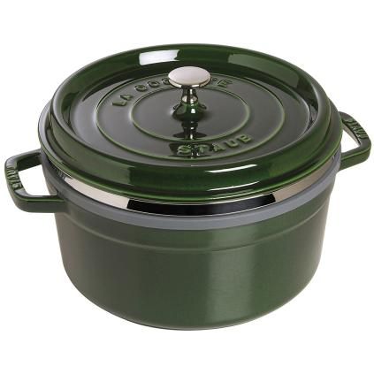 Hrnec 26 cm, s pařákem, bazalková, Staub
