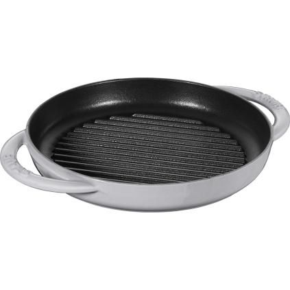 Grilovací pánev 30 cm, grafitově šedá, litina, Staub