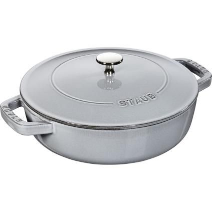 14053 24057 vyr 24051Litinovy kastrol s poklici CHISTERA 24 cm cerny Staub1