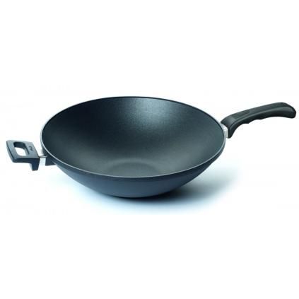 Wok TITANIUM NOWO 36 cm, na indukci, s odnímatelnou rukojetí, titan, WOLL