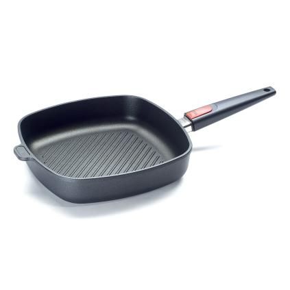 Grilovací pánev TITANIUM NOWO 28 x 28 cm, s odnímatelnou rukojetí , titan, WOLL