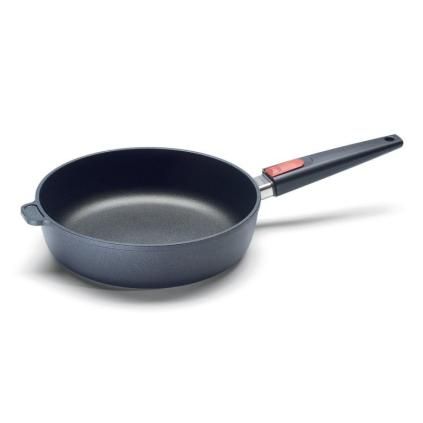 Hluboká pánev TITANIUM NOWO 24 cm, s odnímatelnou rukojetí, titan, WOLL
