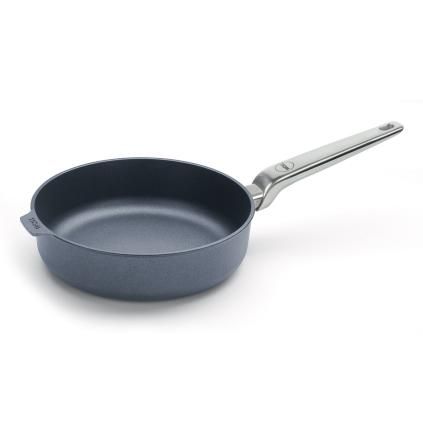 Hluboká pánev DIAMOND LITE PRO 24 cm, s nerezovou rukojetí, titan, WOLL
