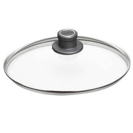 Poklice 32 cm, s plastovým úchytem, sklo, WOLL