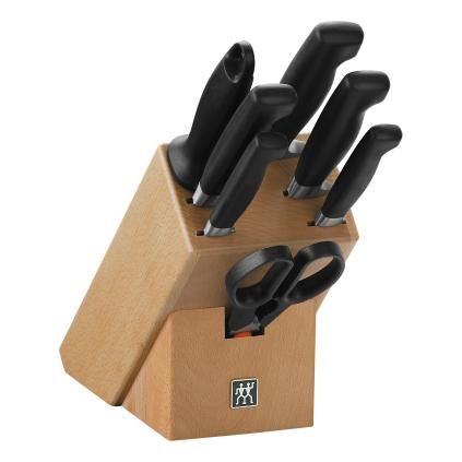 Sada nožů FOUR STAR®, sada 8 ks, s blokem, ocílkou a nůžkami , ZWILLING