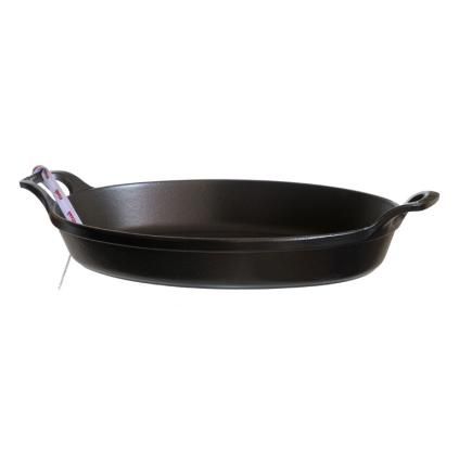 Oválný litinový pekáč černý 32 cm Staub
