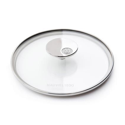 Skleněná poklice s nerezovým úchytem O 18 cm MAUVIEL