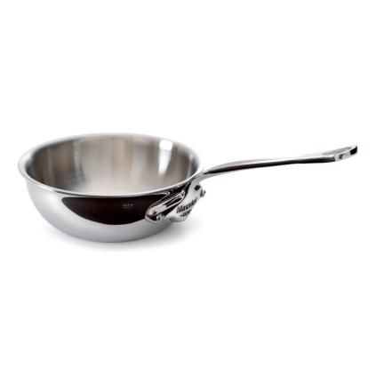 Hluboká pánev M’COOK 16 cm, zaoblená, nerezová, Mauviel