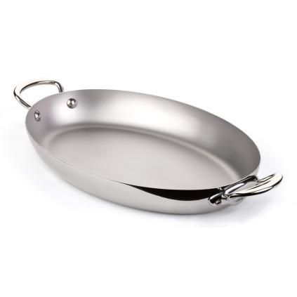 Servírovací pánev M’COOK 30 cm, ovál, nerezová, Mauviel