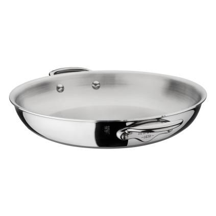 Servírovací pánev M’COOK 28 cm, s nerezovými uchy, nerezová, Mauviel