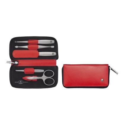 Manikúra TWINOX® DAUPHINE, sada 5 ks, červená, ZWILLING