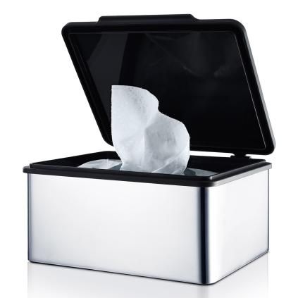 Box na vlhčené ubrousky MENOTO, leštěný nerez, Blomus