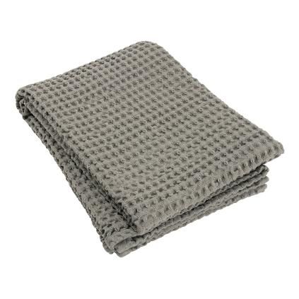 Osuška CARO 70 x 140 cm, s vaflovým vzorem, taupe, Blomus