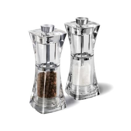 Sada mlýnků na sůl a pepř CRYSTAL 125 mm, sada 2 ks, COLE & MASON
