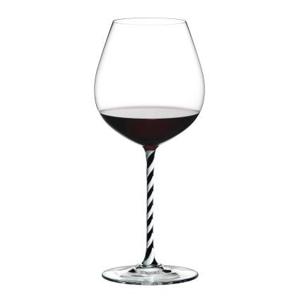 Sklenice Old World Pinot Noir Black and White Twisted Fatto a Mano Riedel