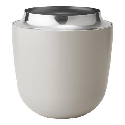 Váza CONCAVE 15 cm, písková, nerezová ocel, Stelton