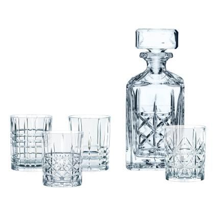 Sada sklenic a karafy na whisky HIGHLAND, sada 5 ks, Nachtmann