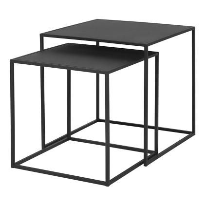 Konferenční stolek FERA, sada 2 ks, černá, Blomus