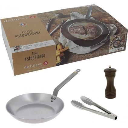 Pánev na steaky MINERAL B 26 cm, uhlíková ocel, de Buyer