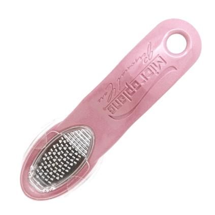 Škrabka na nohy BC BOX, růžová, Microplane