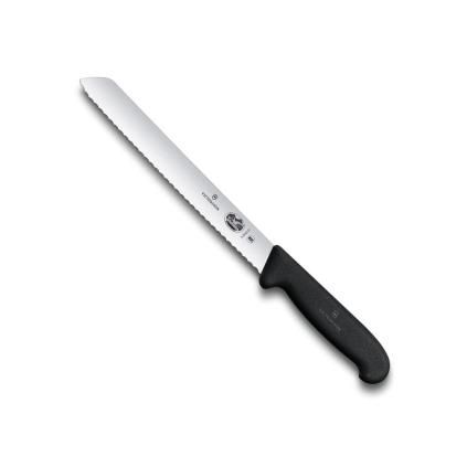 Nůž na chleba 21 cm, černá, plast, Victorinox