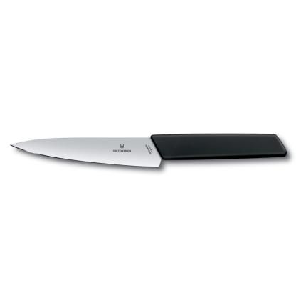 Kuchyňský nůž SWISS MODERN 15 cm, černá, Victorinox