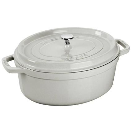 Hrnec COCOTTE 23 cm, bílý lanýž, litina, Staub