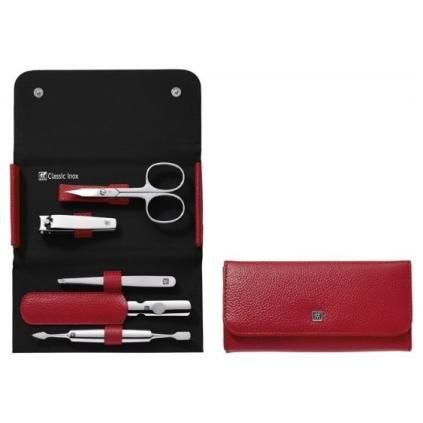 Manikúra BT CLASSIC INOX, sada 5 ks, červená, ZWILLING