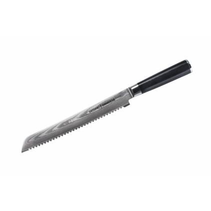 sd 0055 k nozh kukhonnyy quot samura damascus quot dlya khleba 230 mm g 10 damask 67 sloev