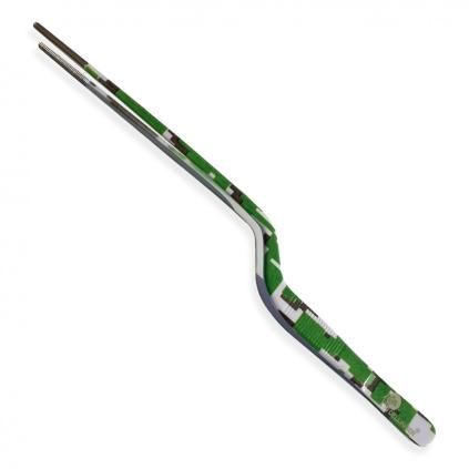 Kuchyňská pinzeta 30 cm, zahnutá, camouflage, Dellinger