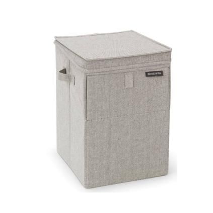 178385 stohovatelny kos na pradlo brabantia svetle sedy melir 35 l 1