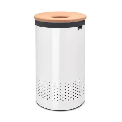 179513 kos na pradlo s korkovym vikem brabantia bily 60 l 1