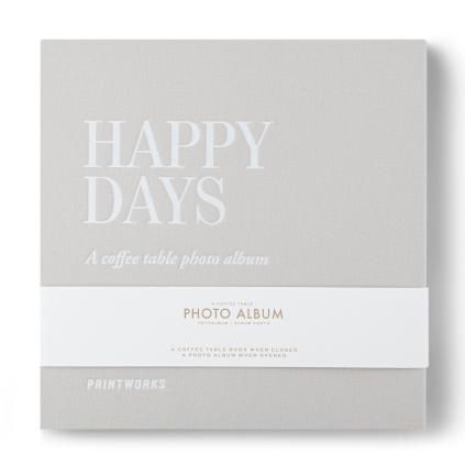 Fotoalbum HAPPY DAYS S, stříbrná, Printworks