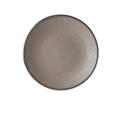 Jídelní talíř EARTH BLACK 25 cm, MIJ