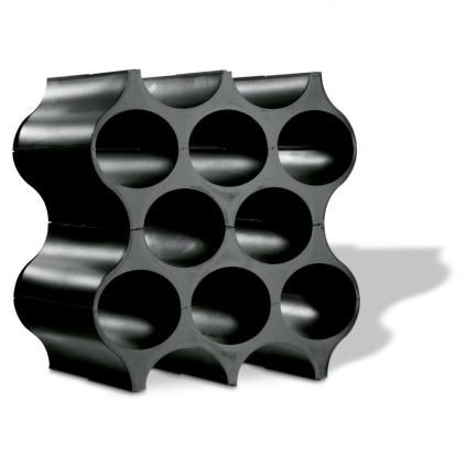 Stojan na víno SET-UP, kosmická černá, Koziol