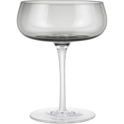 Sklenice na šampaňské BELO 200 ml, sada 2 ks, široká, šedá, Blomus