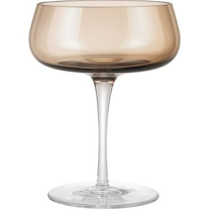Sklenice na šampaňské BELO 200 ml, sada 2 ks, široká, hnědá, Blomus