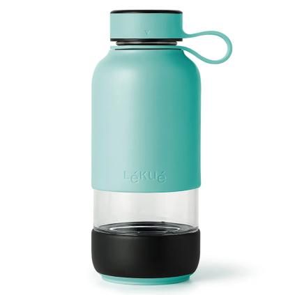 Láhev na vodu BOTTLE TO GO 600 ml, tyrkysová, Lékué