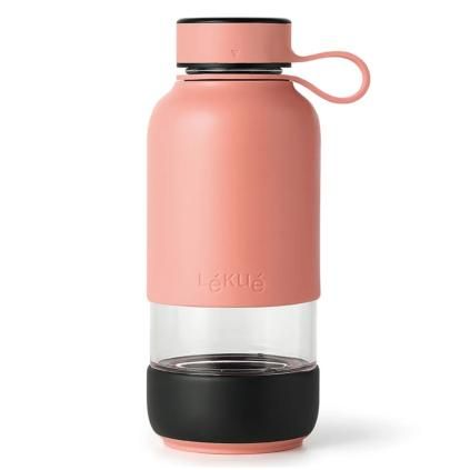 Láhev na vodu BOTTLE TO GO 600 ml, korálová, Lékué