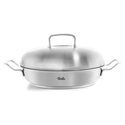 Servírovací pánev ORIGINAL PROFI 24 cm, s poklicí, nerezová, Fissler