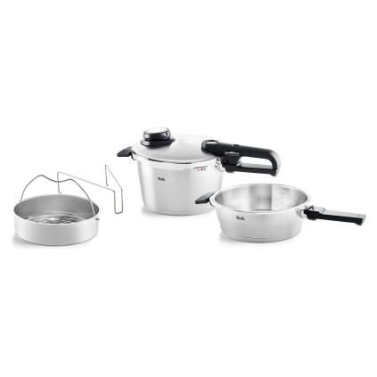 Tlakový hrnec VITAVIT PREMIUM, sada 2 ks, 4,5 l a 2,5 l, Fissler