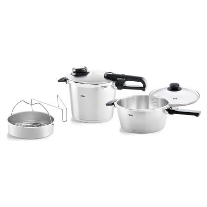 Tlakový hrnec VITAVIT PREMIUM, sada 2 ks, 6 l a 3,5 l, Fissler