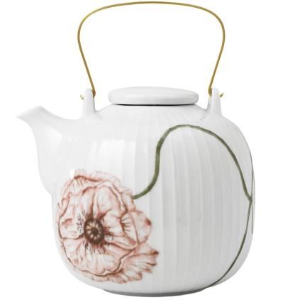 Čajová konvice HAMMERSHOI POPPY 1,2 l, bílá, Kähler